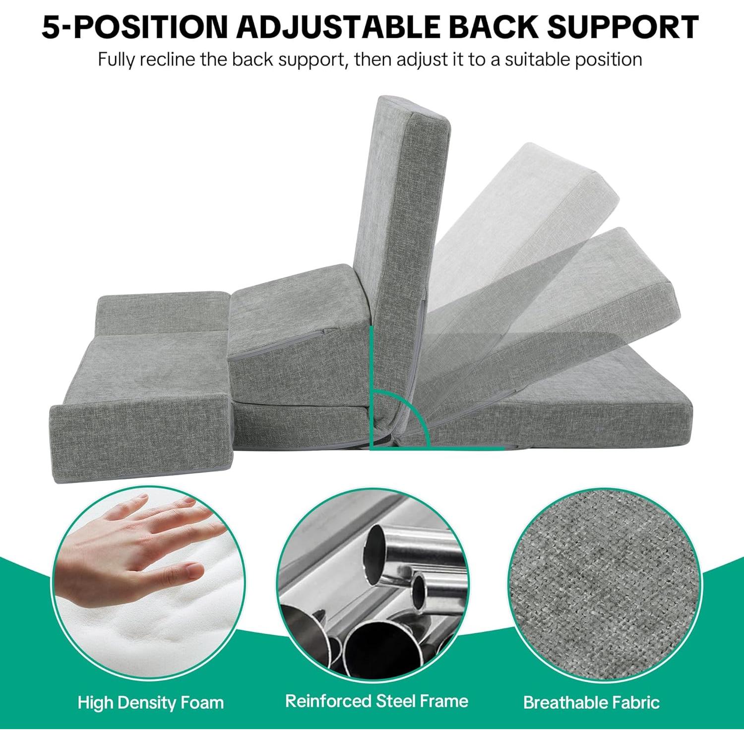 Cojín de Meditación HOMBYS 3 en 1 con Soporte Ajustable 91x56cm