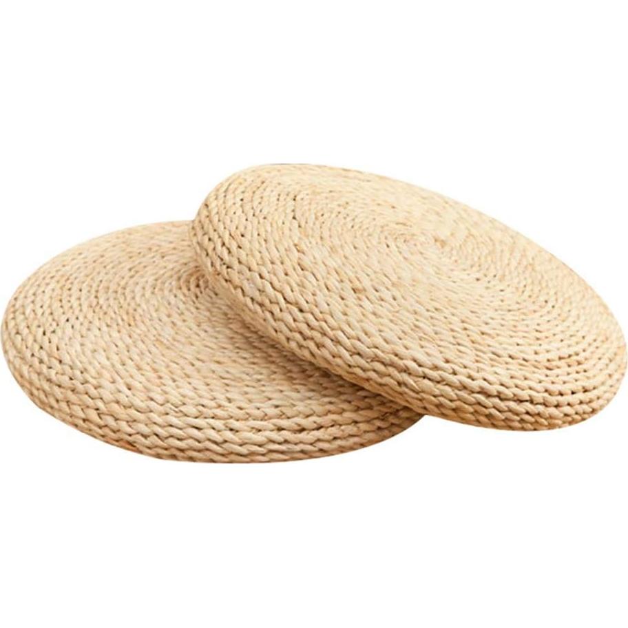 Juego de 3 cojines de meditación redondos Holibanna - Algodón