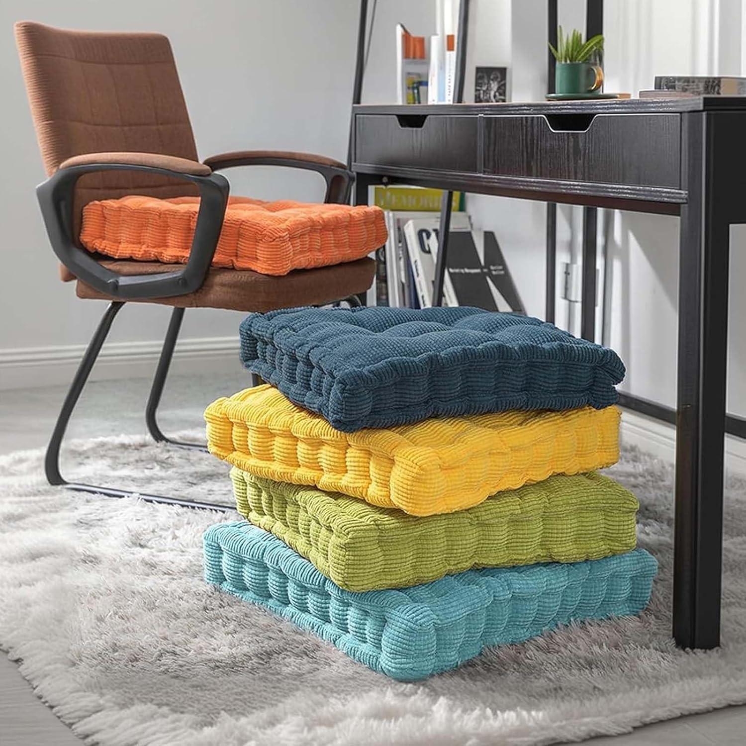 Almohadas de Meditación Gfobip 2 Piezas Cuadradas y Redondas 45.72 cm