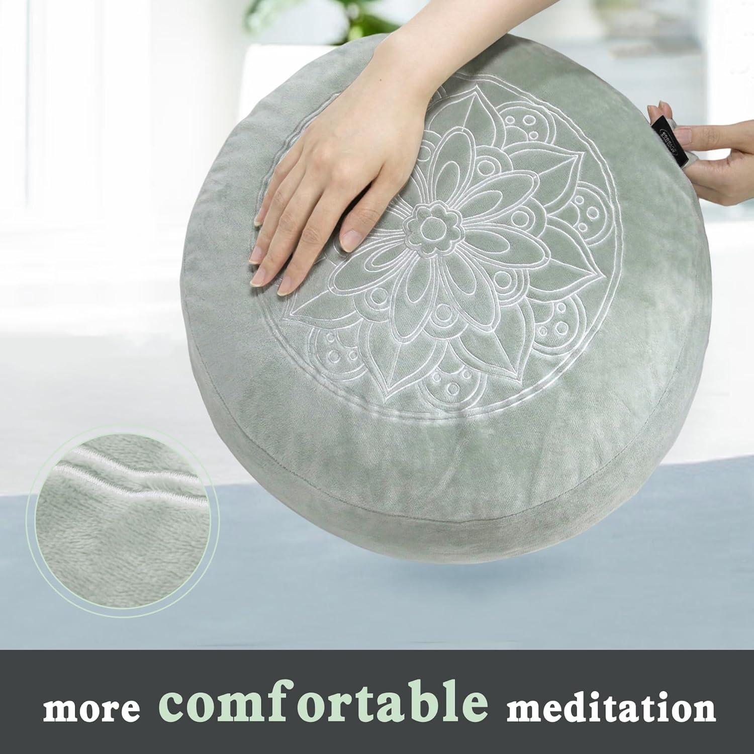 Cojín de Meditación MYDAYS OUTDOOR Redondo Gris con Espuma