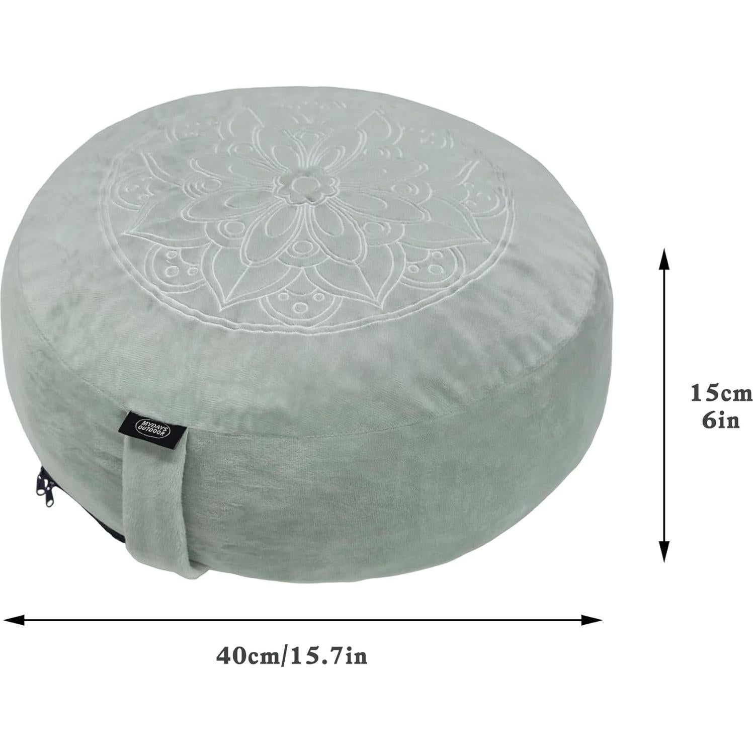 Cojín de Meditación MYDAYS OUTDOOR Redondo Gris con Espuma