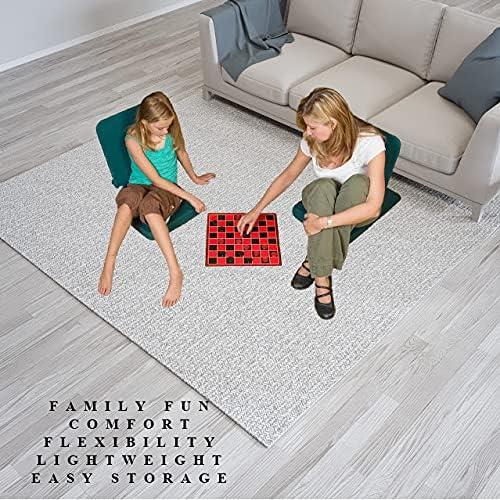 Silla de Piso BackJack BJI Púrpura Ligera para Juegos y Yoga