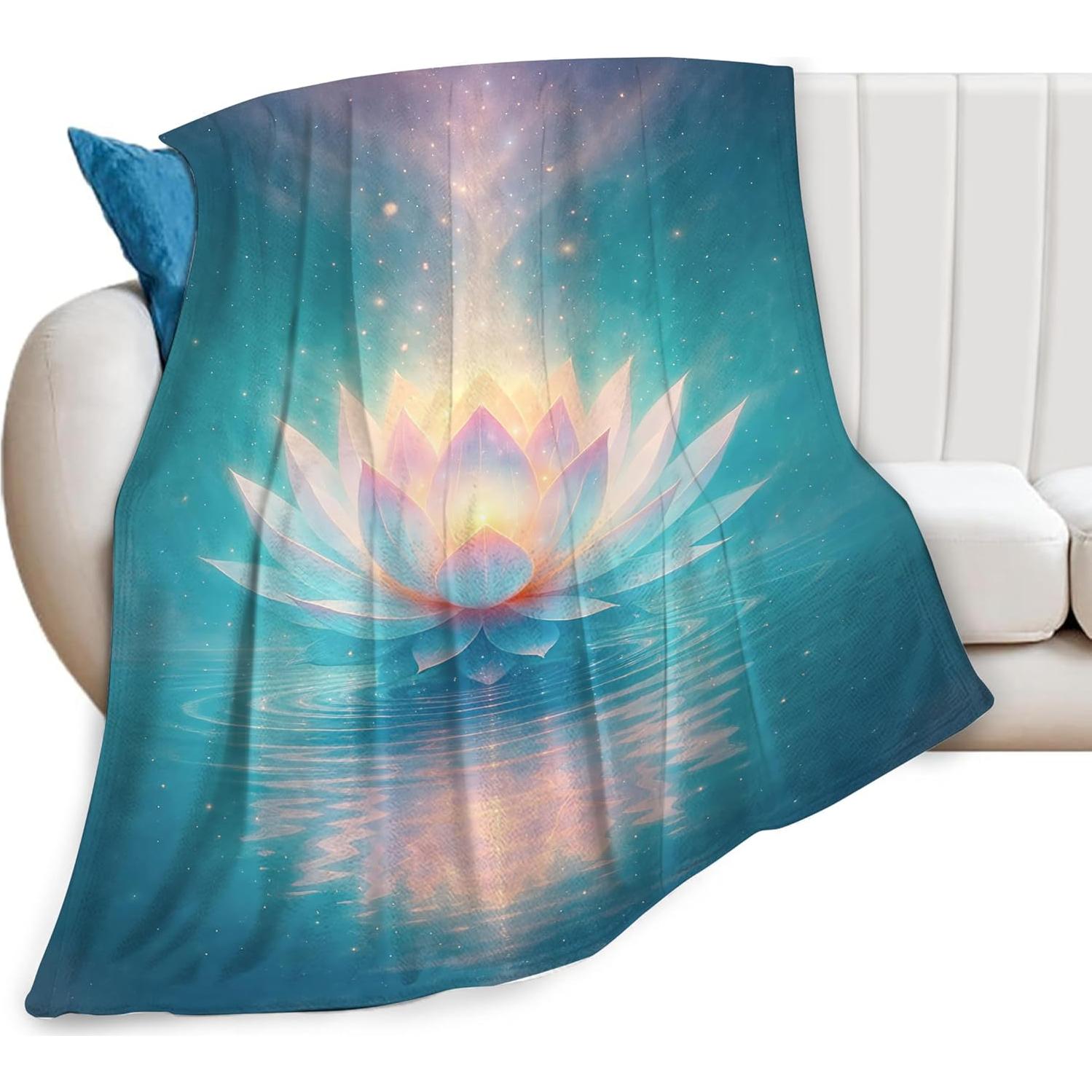 Manta Forro Polar Glocmna Loto 101.6x127 cm Suave y Cálida