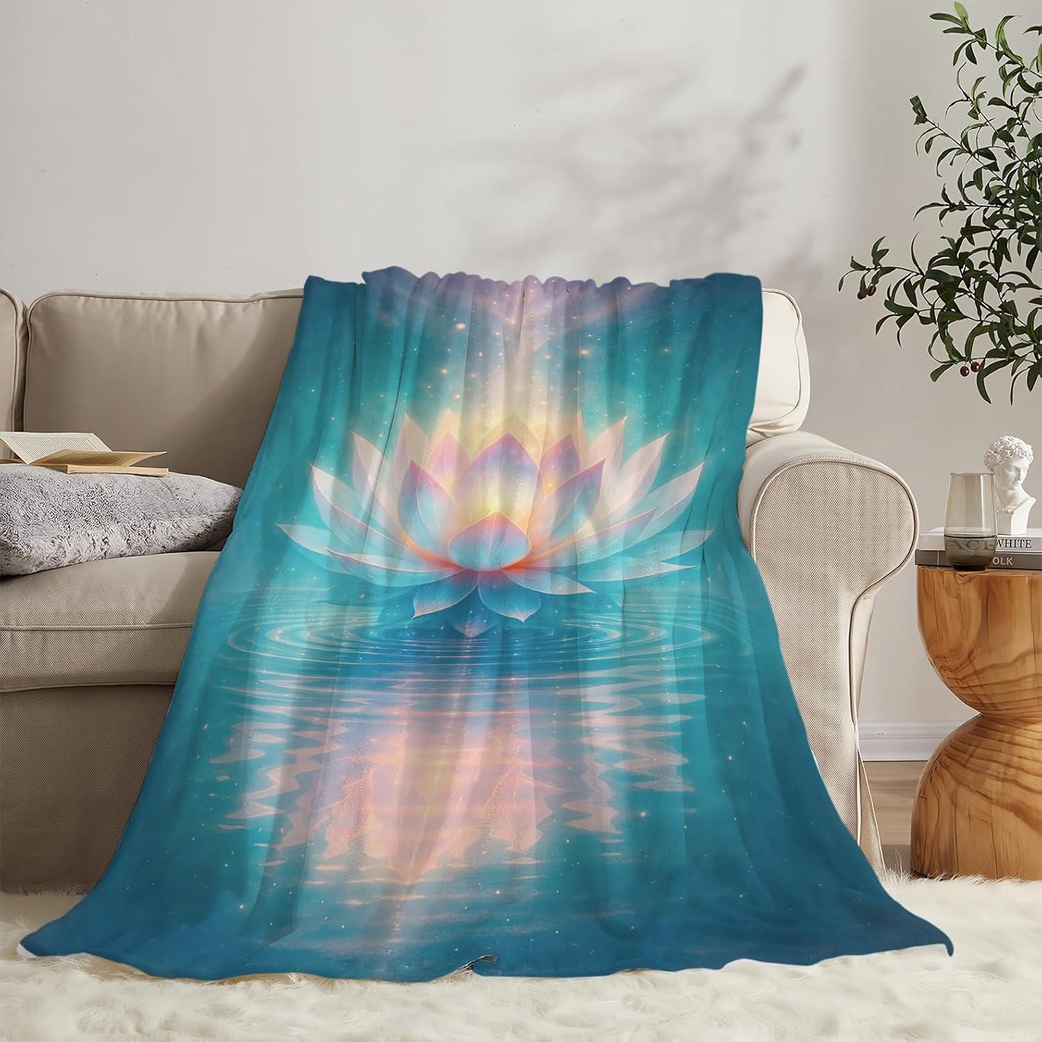 Manta Forro Polar Glocmna Loto 101.6x127 cm Suave y Cálida