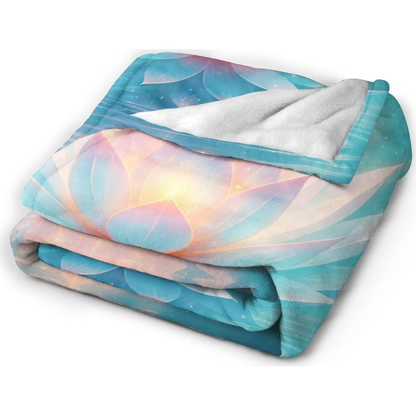 Manta Forro Polar Glocmna Loto 101.6x127 cm Suave y Cálida