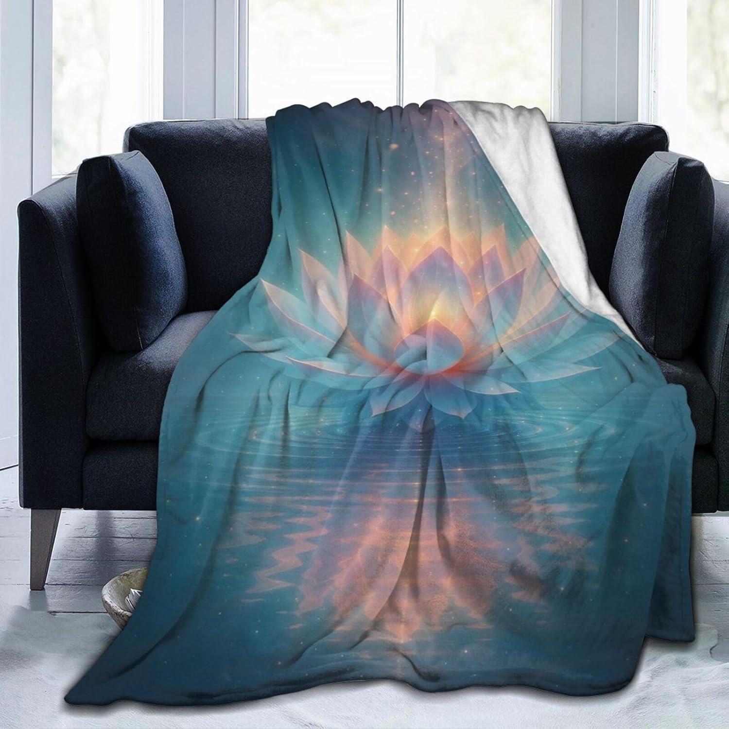 Manta Forro Polar Glocmna Loto 101.6x127 cm Suave y Cálida