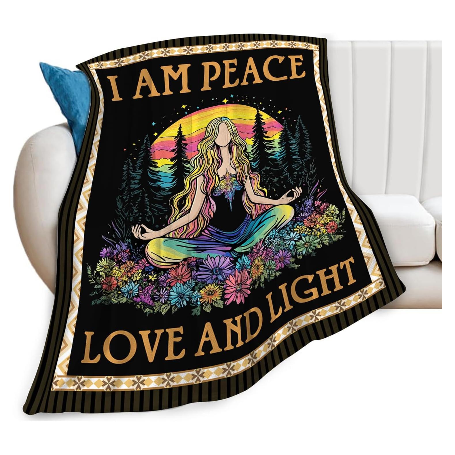 Manta de Yoga Olivine 127x102cm Franela Suave Multiusos