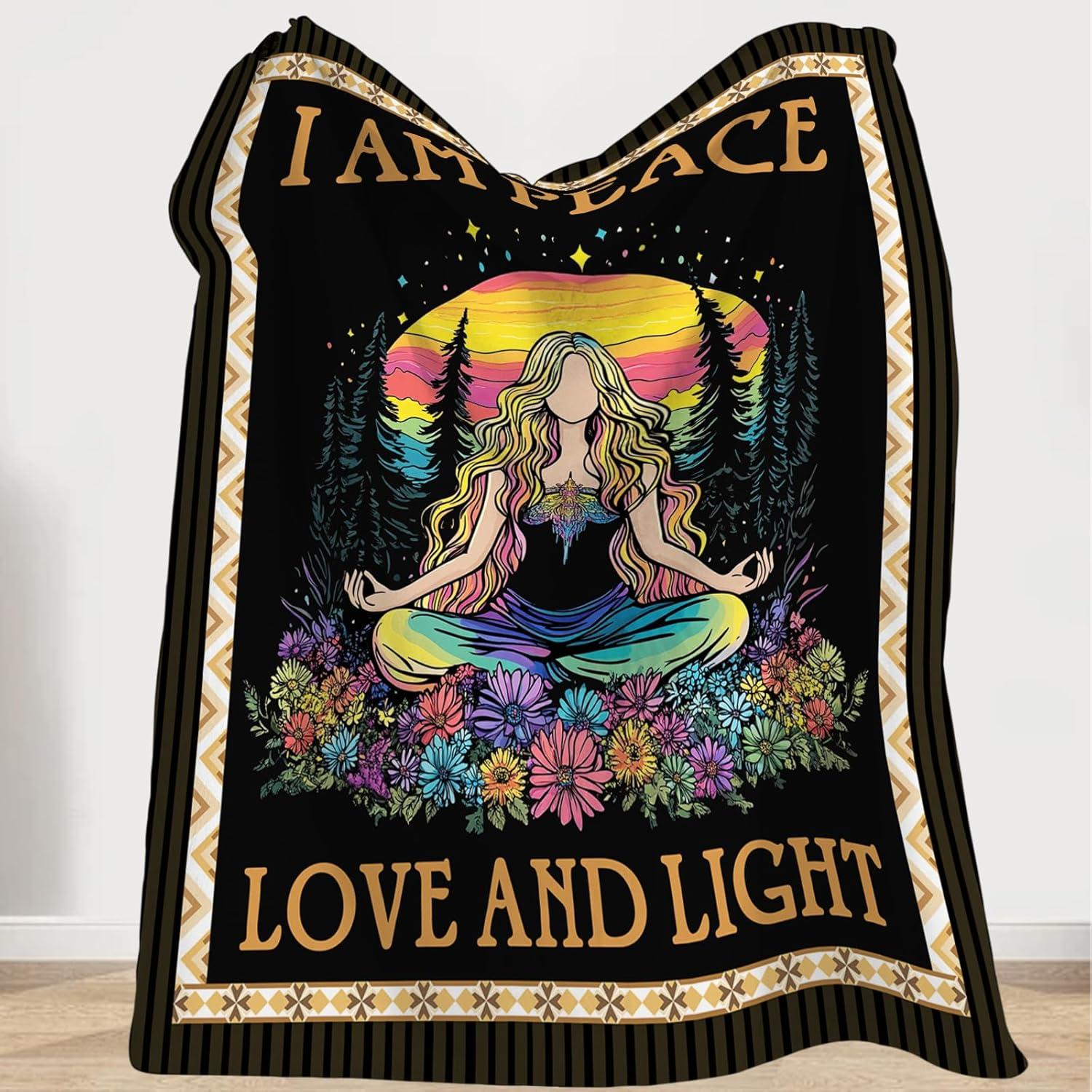 Manta de Yoga Olivine 127x102cm Franela Suave Multiusos