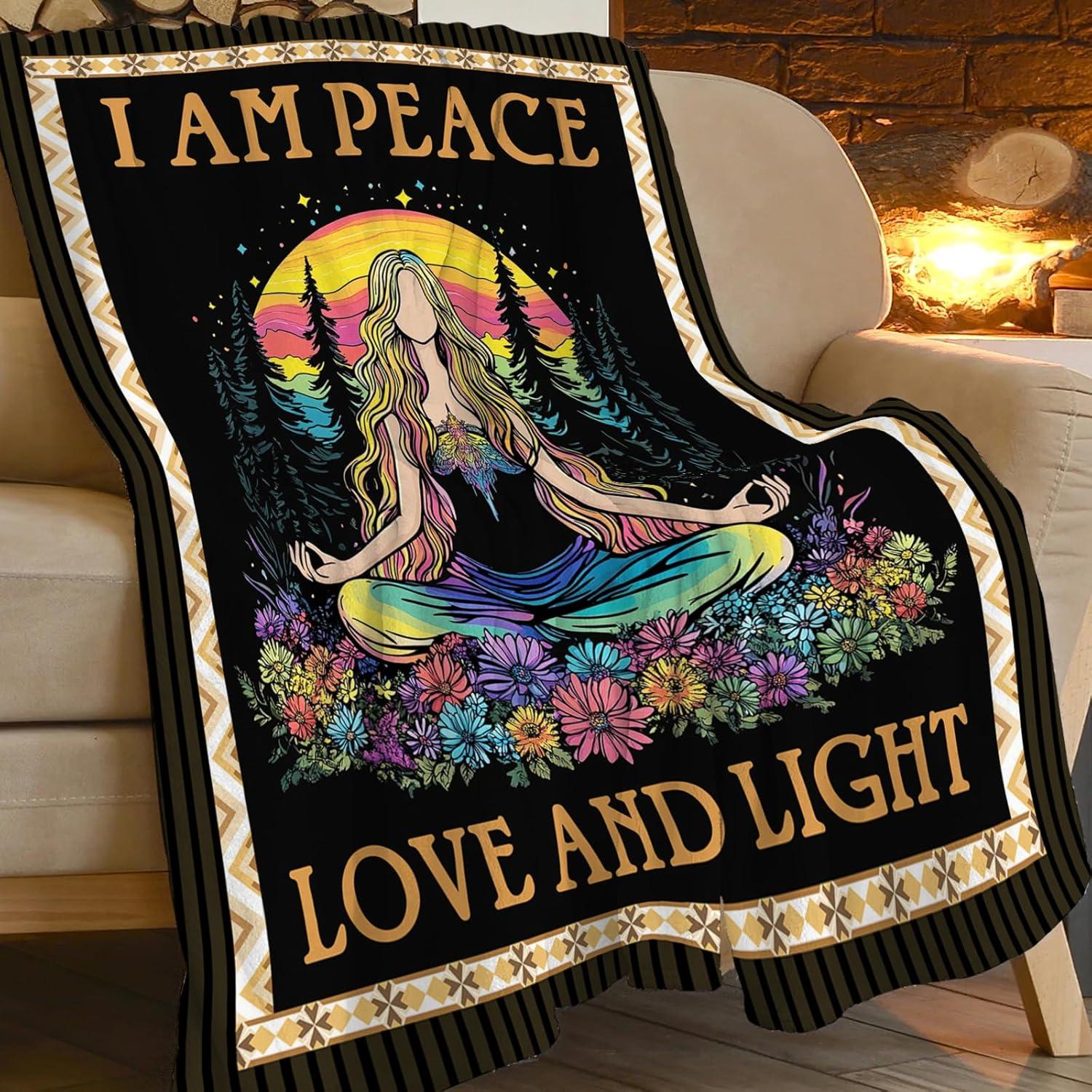 Manta de Yoga Olivine 127x102cm Franela Suave Multiusos