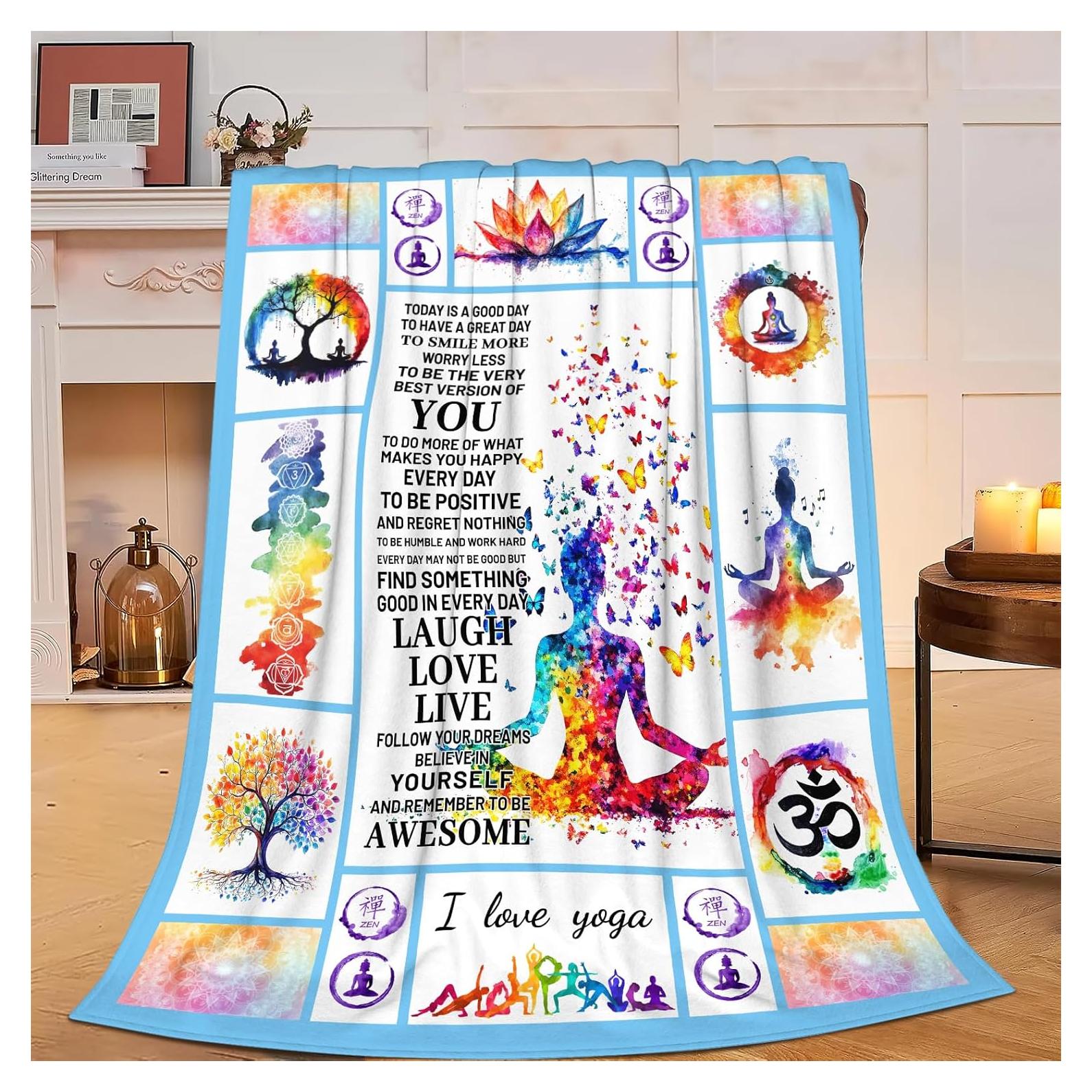 Manta de Yoga UIAMT Flannel 101.6x127cm Decorativa