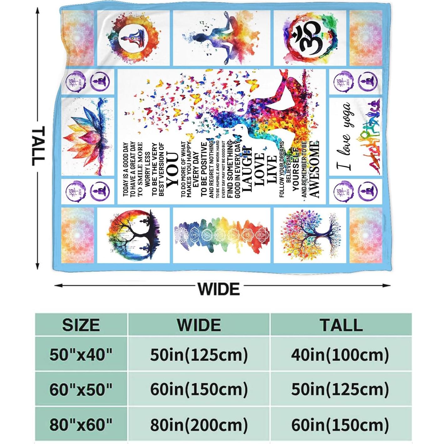 Manta de Yoga UIAMT Flannel 101.6x127cm Decorativa