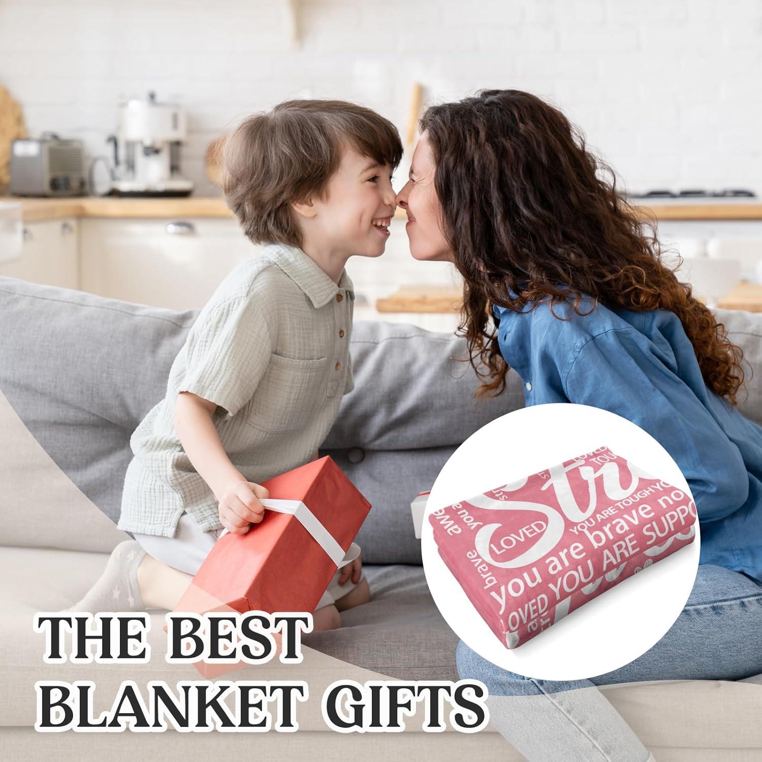 Manta Inspiracional Rosa Hakumata 157x132cm para Recuperación