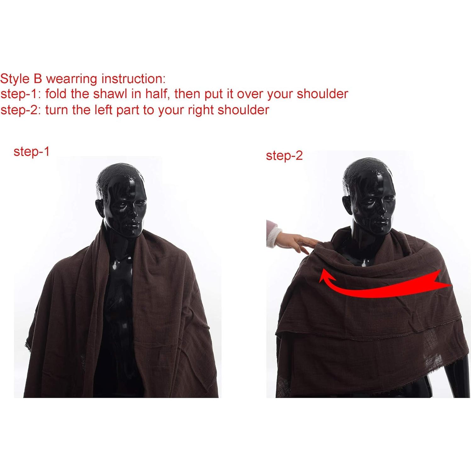 Chaleco Capa Medieval GRACEART Marrón Multiusos Disfraz