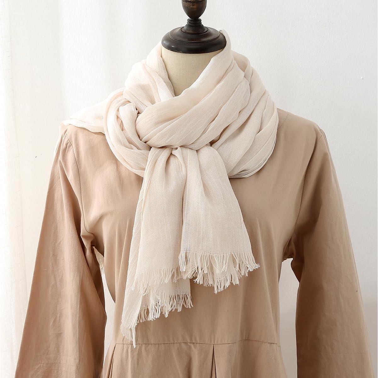 Chalina de Gasa Ligera Harewom para Mujeres - 95x195 cm