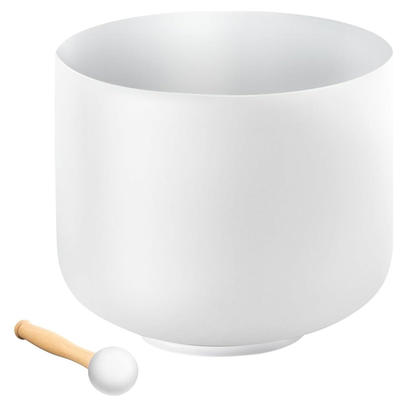 Cuenco de Canto de Cristal VEVOR 20.3 cm Nota F para Meditación