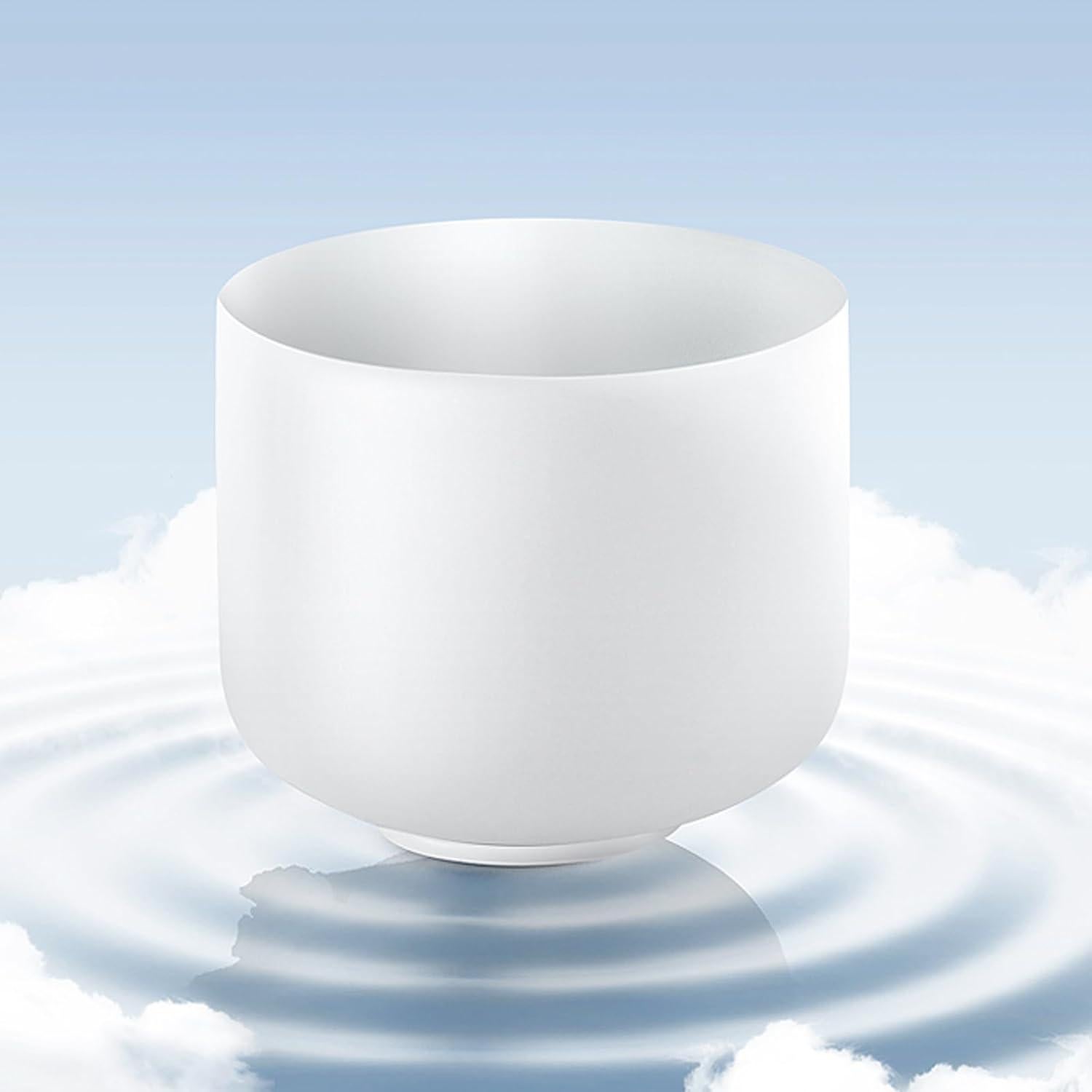 Cuenco de Canto de Cristal VEVOR 20.3 cm Nota F para Meditación