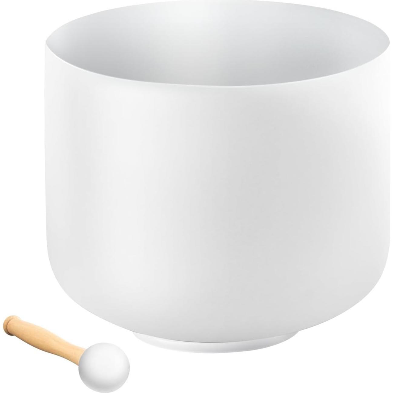 Cuenco de Canto de Cristal VEVOR 20.3 cm Nota F para Meditación