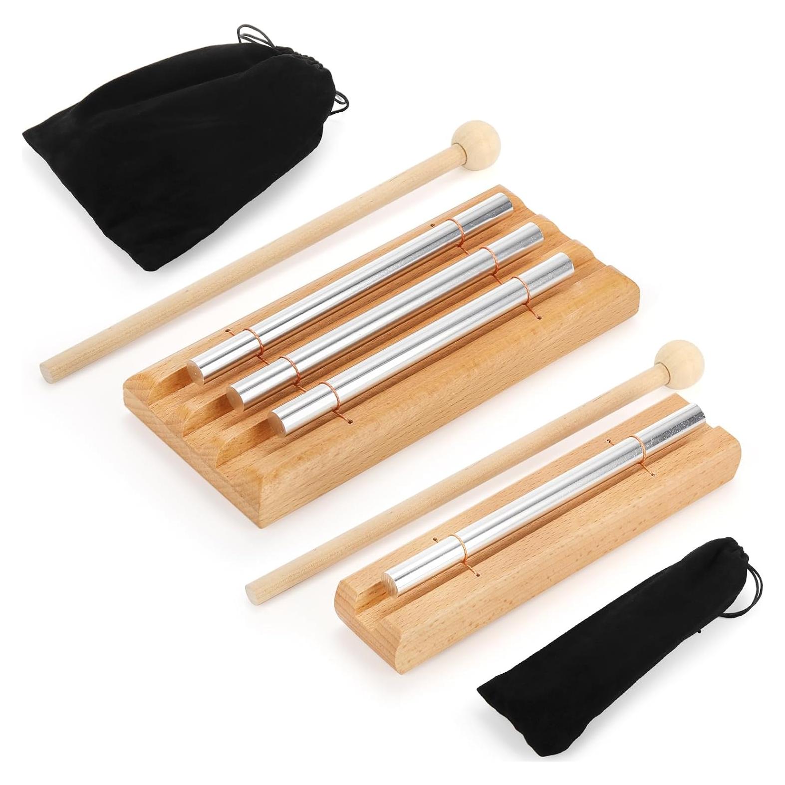 Set de Campanas de Meditación Tosnail con Mazo y Bolsas