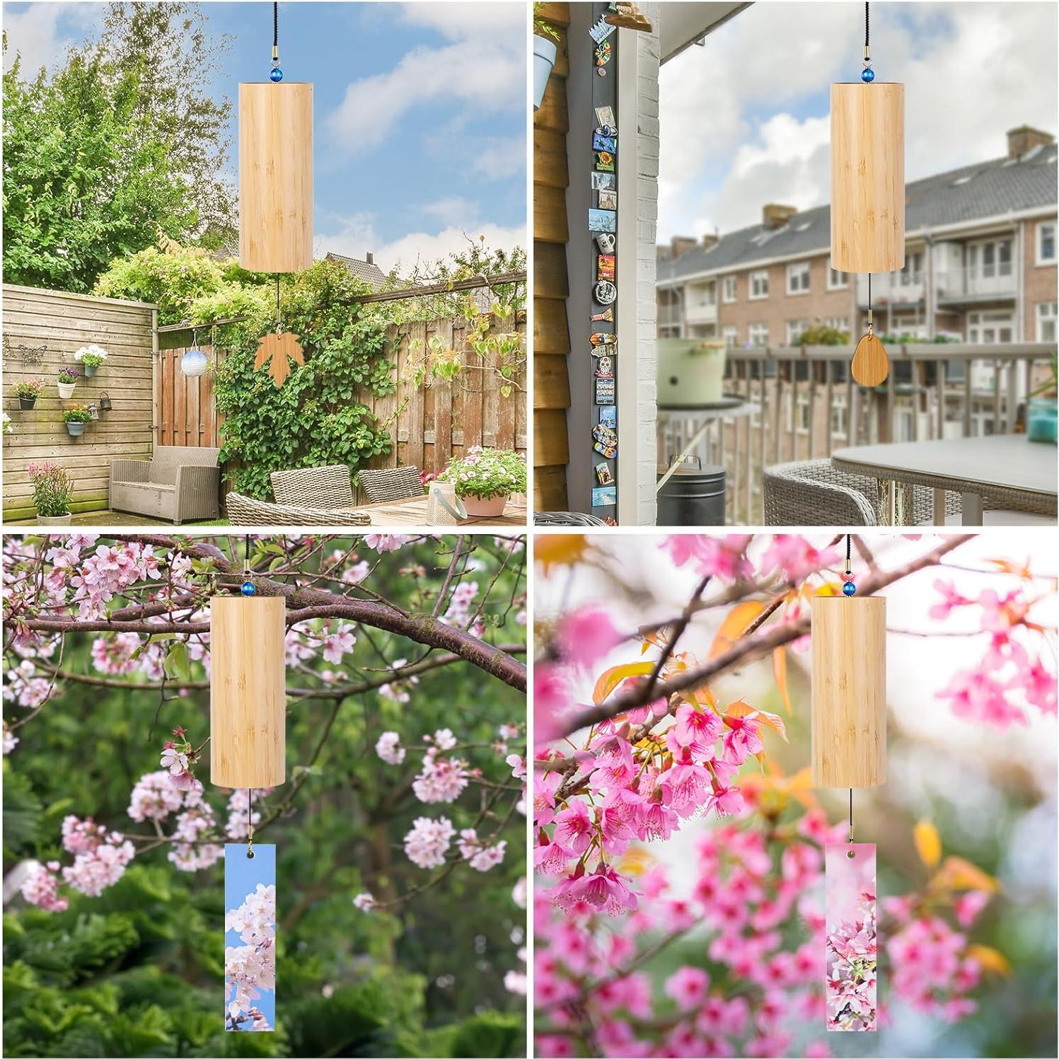 Campanas de Viento de Bambú Deekec Acorde Fm Primavera 198g