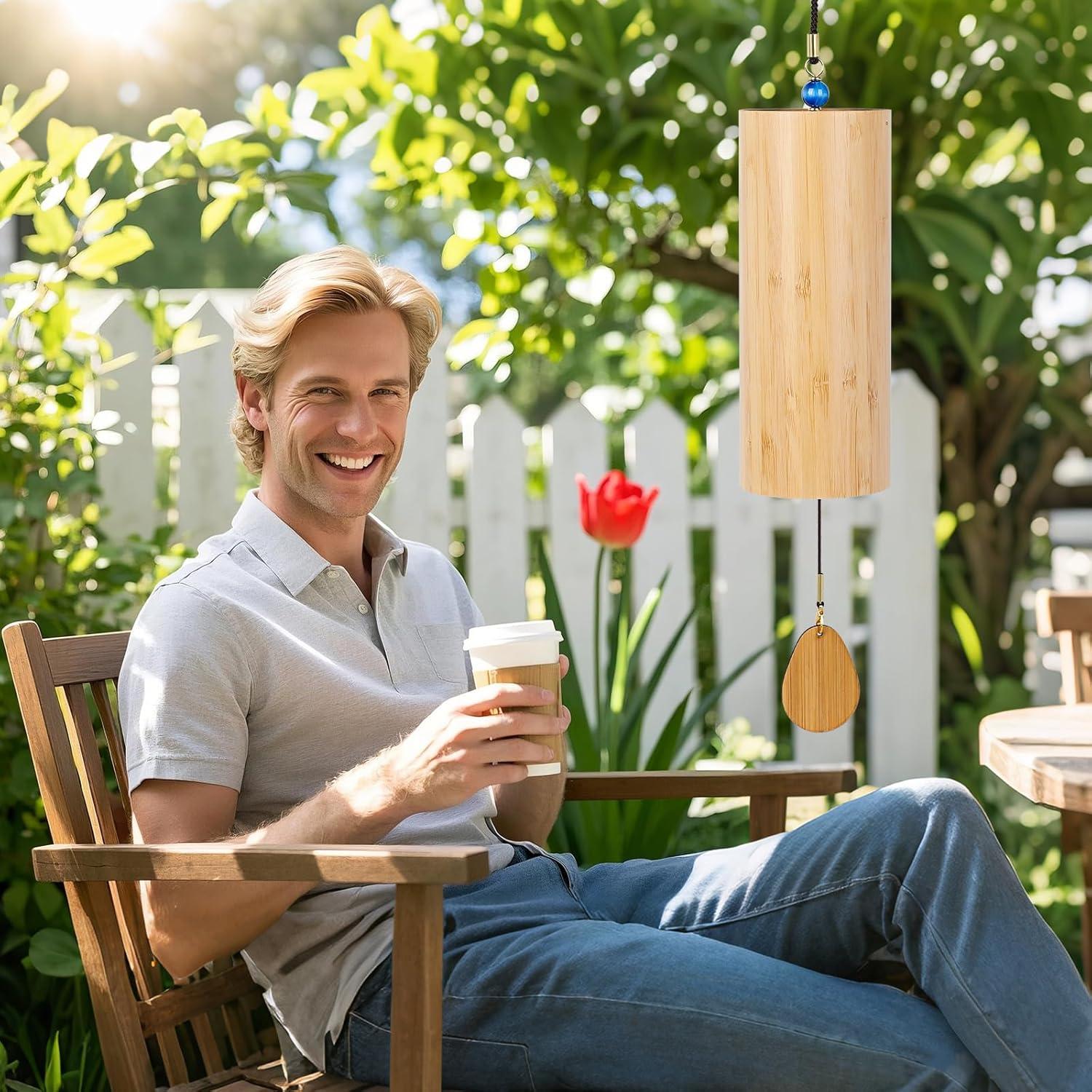 Campanas de Viento de Bambú Deekec Acorde Fm Primavera 198g