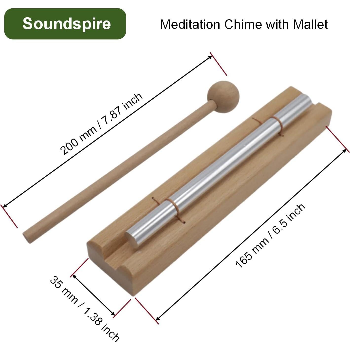 Campana de Meditación Soundspire con Martillo 16.5 cm