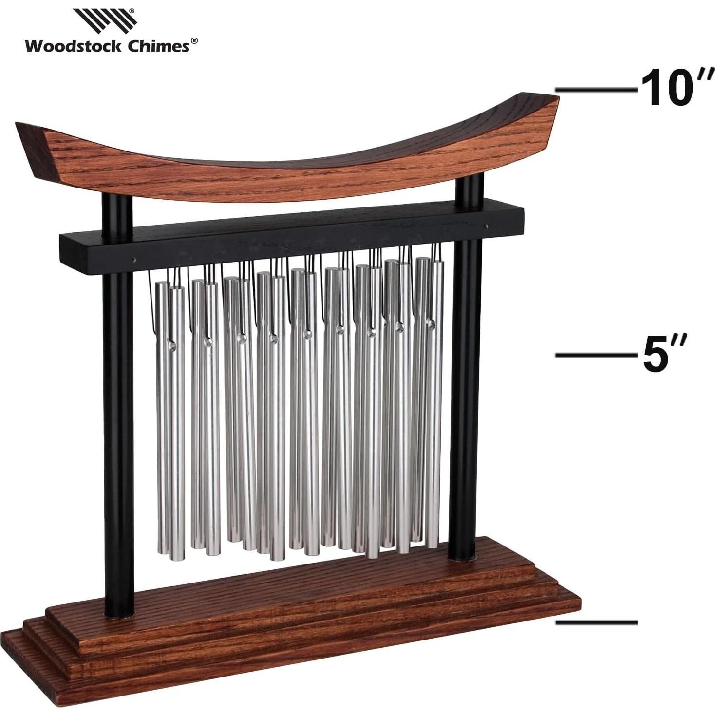 Campana de Viento Woodstock Tranquilidad 23 cm - Aluminio