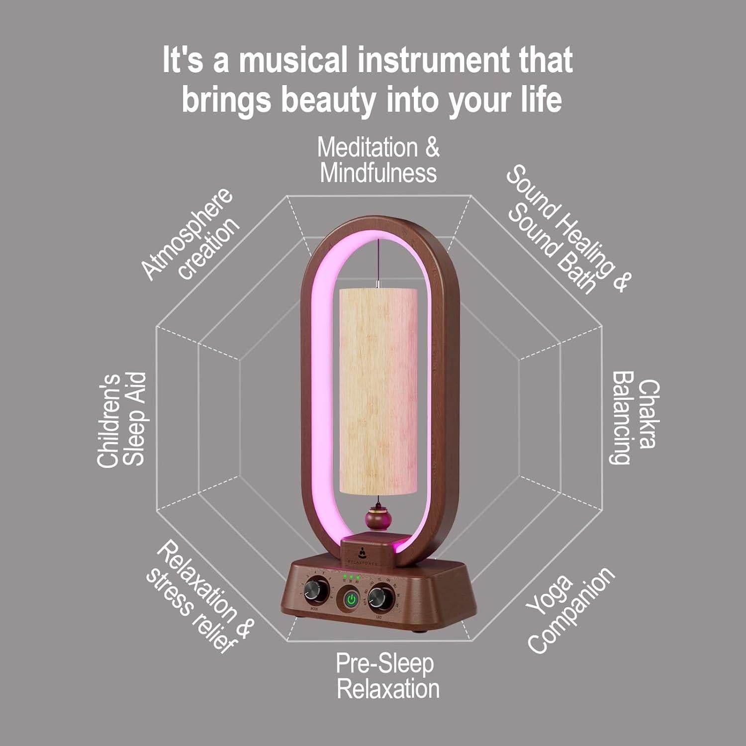 Campanas de Viento Automáticas Rylaxtones WS-8 con Luz LED