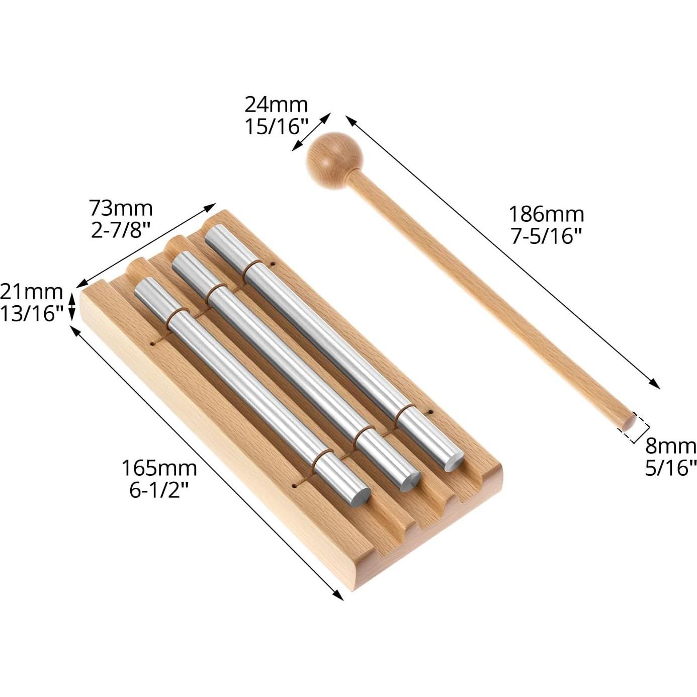 Campana de Tres Tonos QWORK para Meditación y Yoga