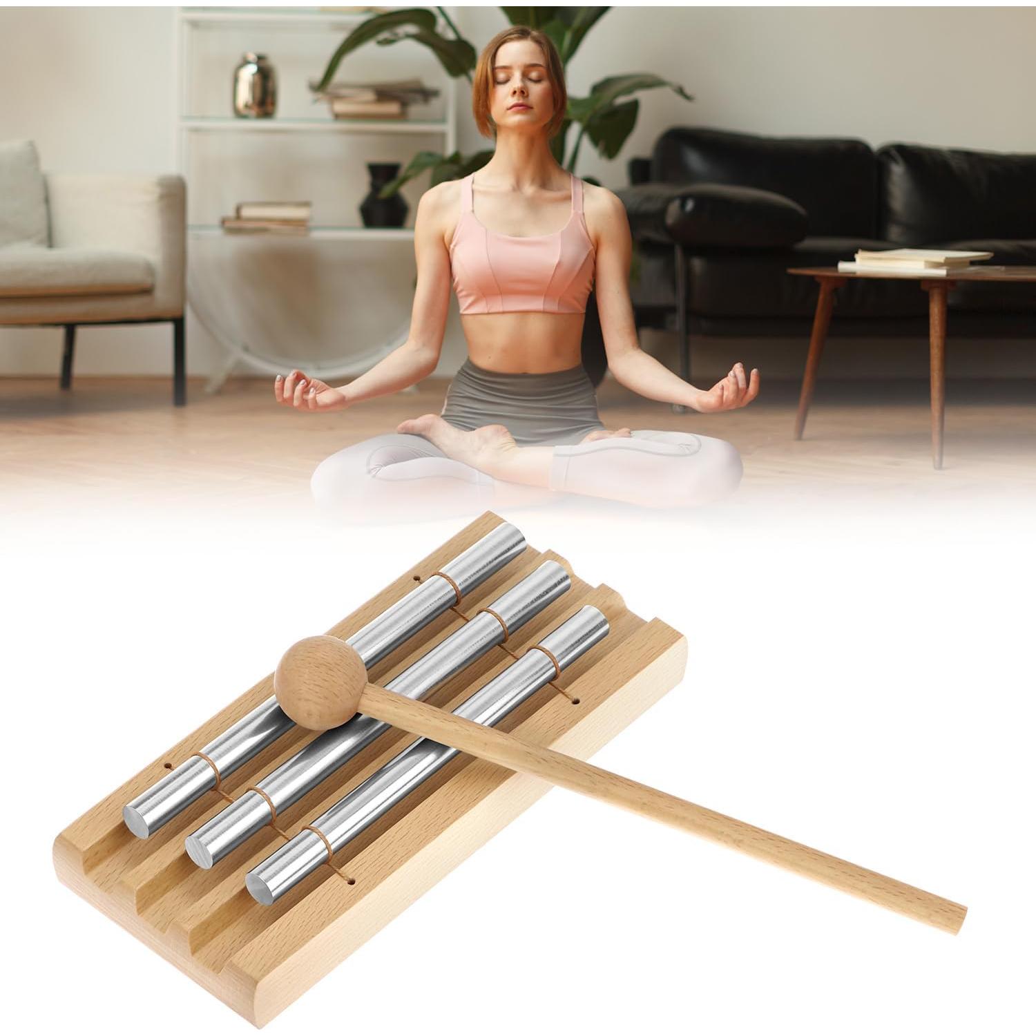 Campana de Tres Tonos QWORK para Meditación y Yoga