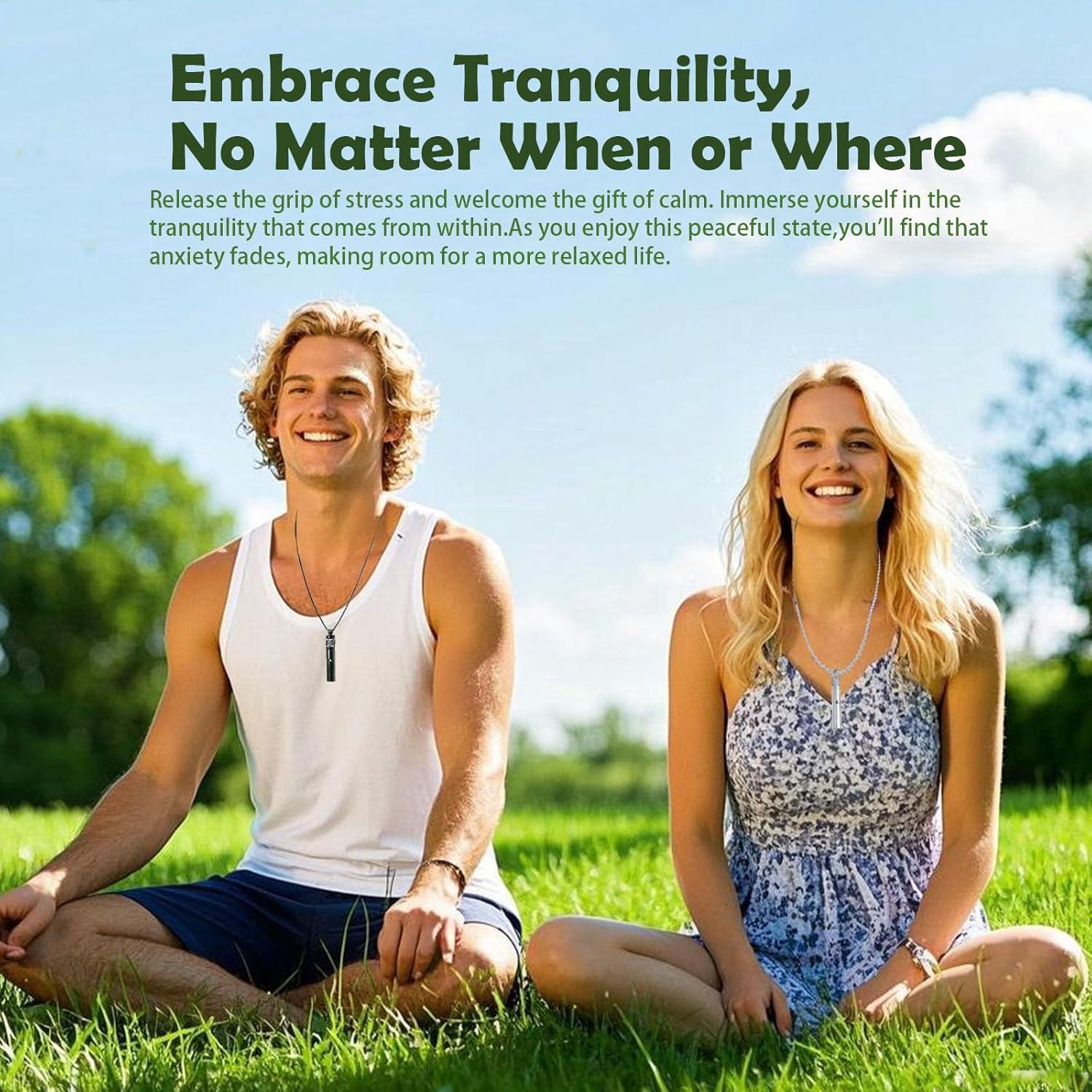 Collar Difusor de Aceite Esencial Mindfulness Plata 2-en-1