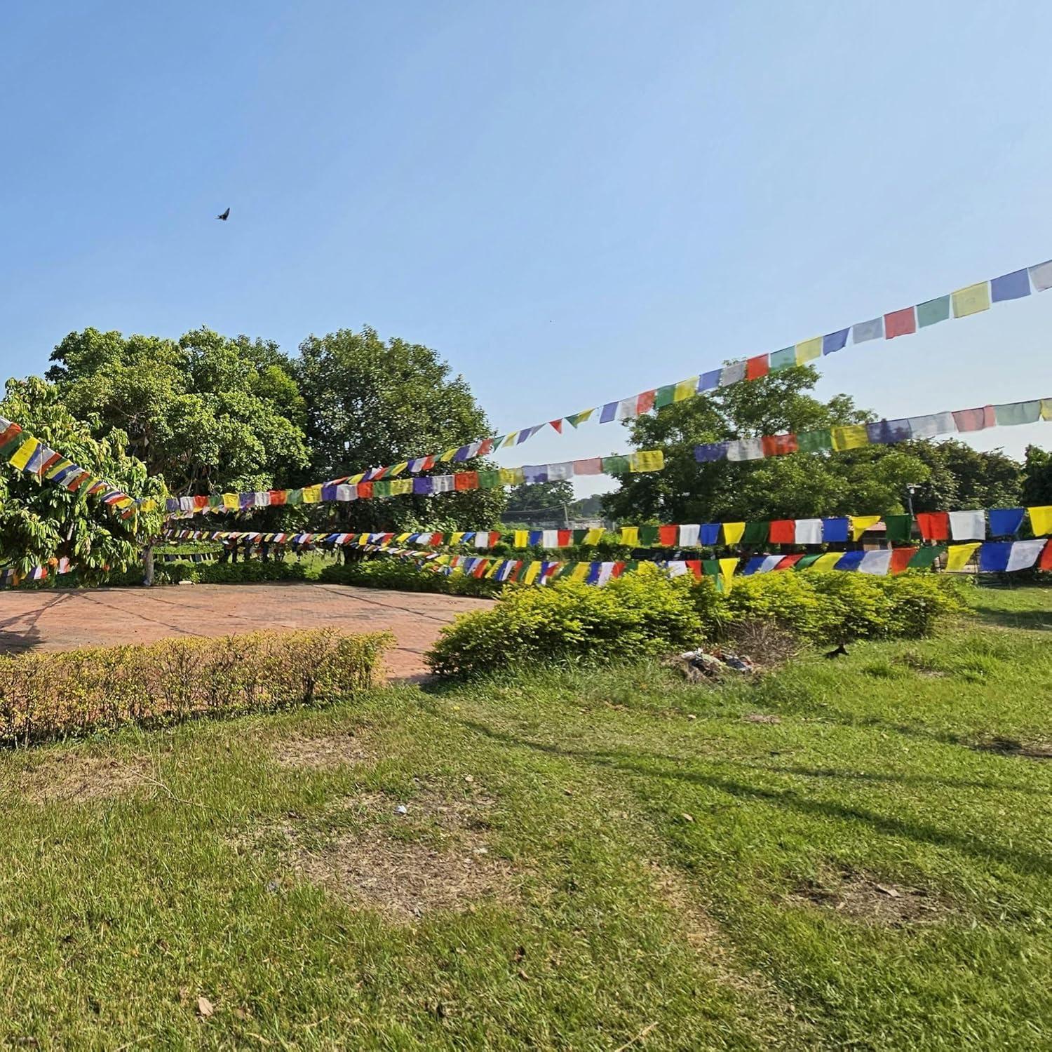 Banderas de Oración Budistas Tibetanas 35x23 cm - 60 Piezas