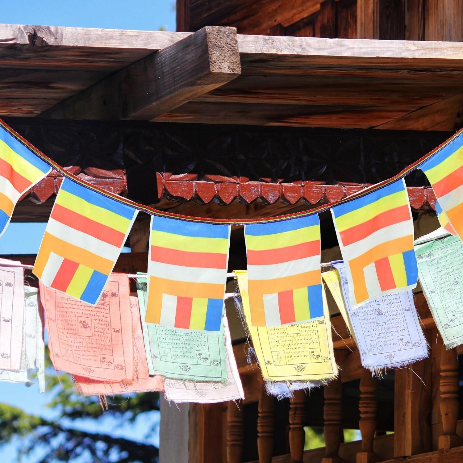Bandera Budista de Cinco Colores Ganazono - Tela de Seda