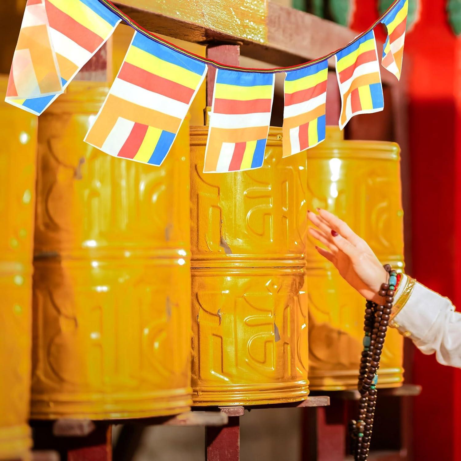 Bandera Budista de Cinco Colores Ganazono - Tela de Seda