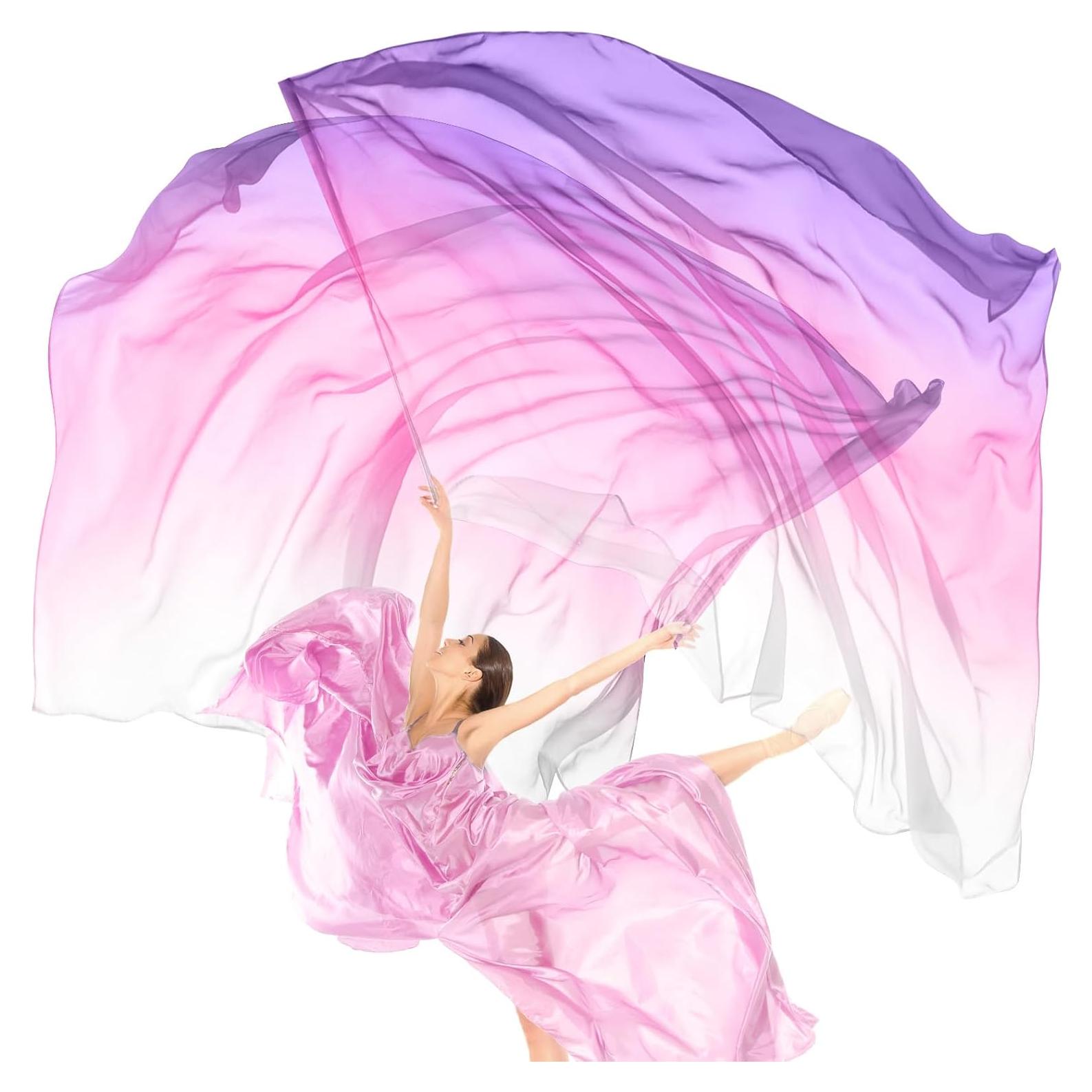 Banderas de Adoración Jecery 2 Piezas 90x140 cm Blanco-Rosa-Púrpura