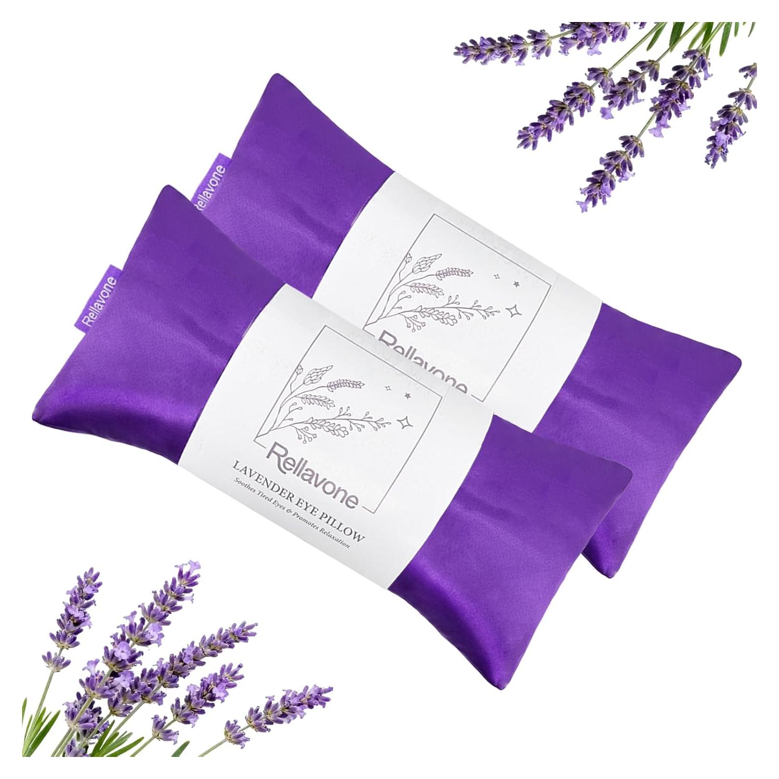 Almohadilla para Ojos Rellavone 2PK con Lavanda y Lino 11.4x21.8cm