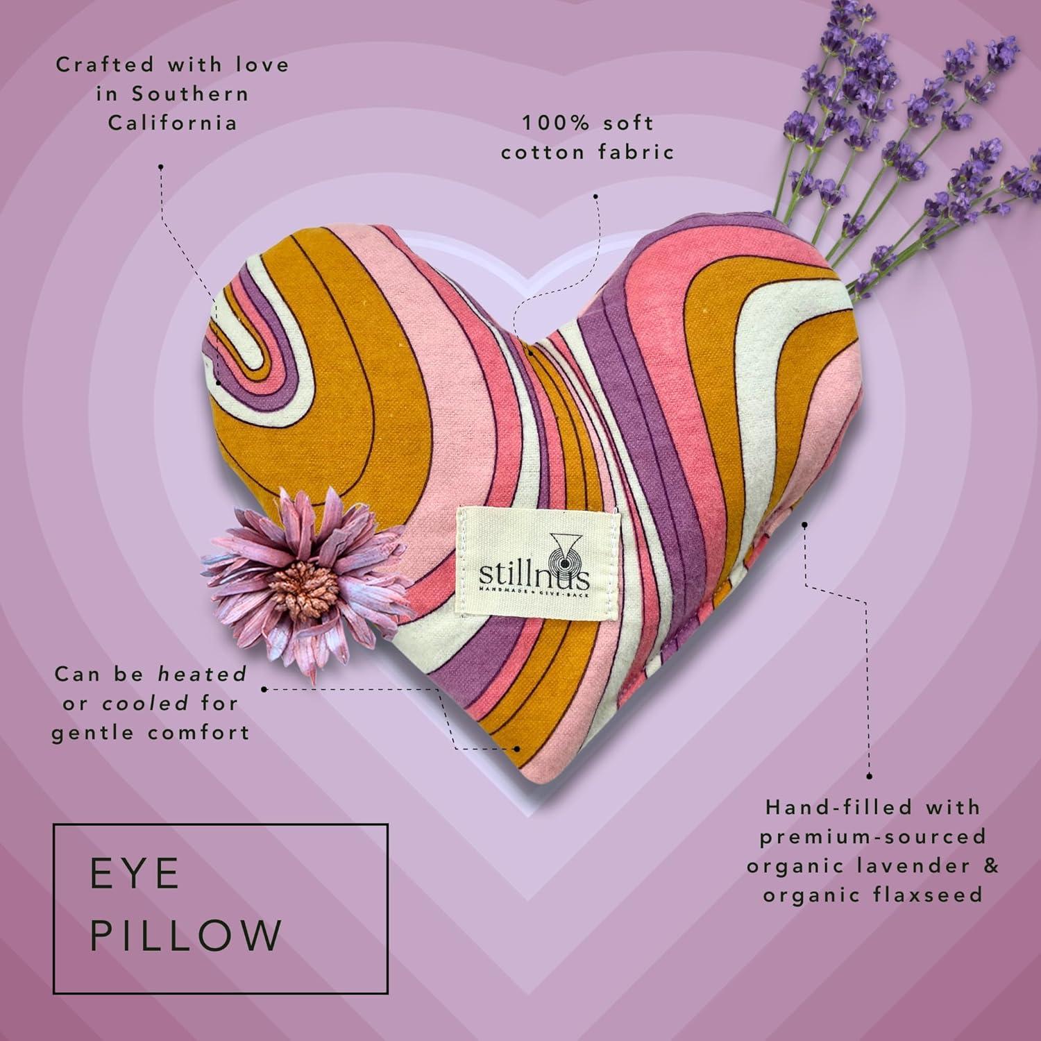 Almohadilla de Ojos con Peso Corazón Lavanda Orgánica 190g