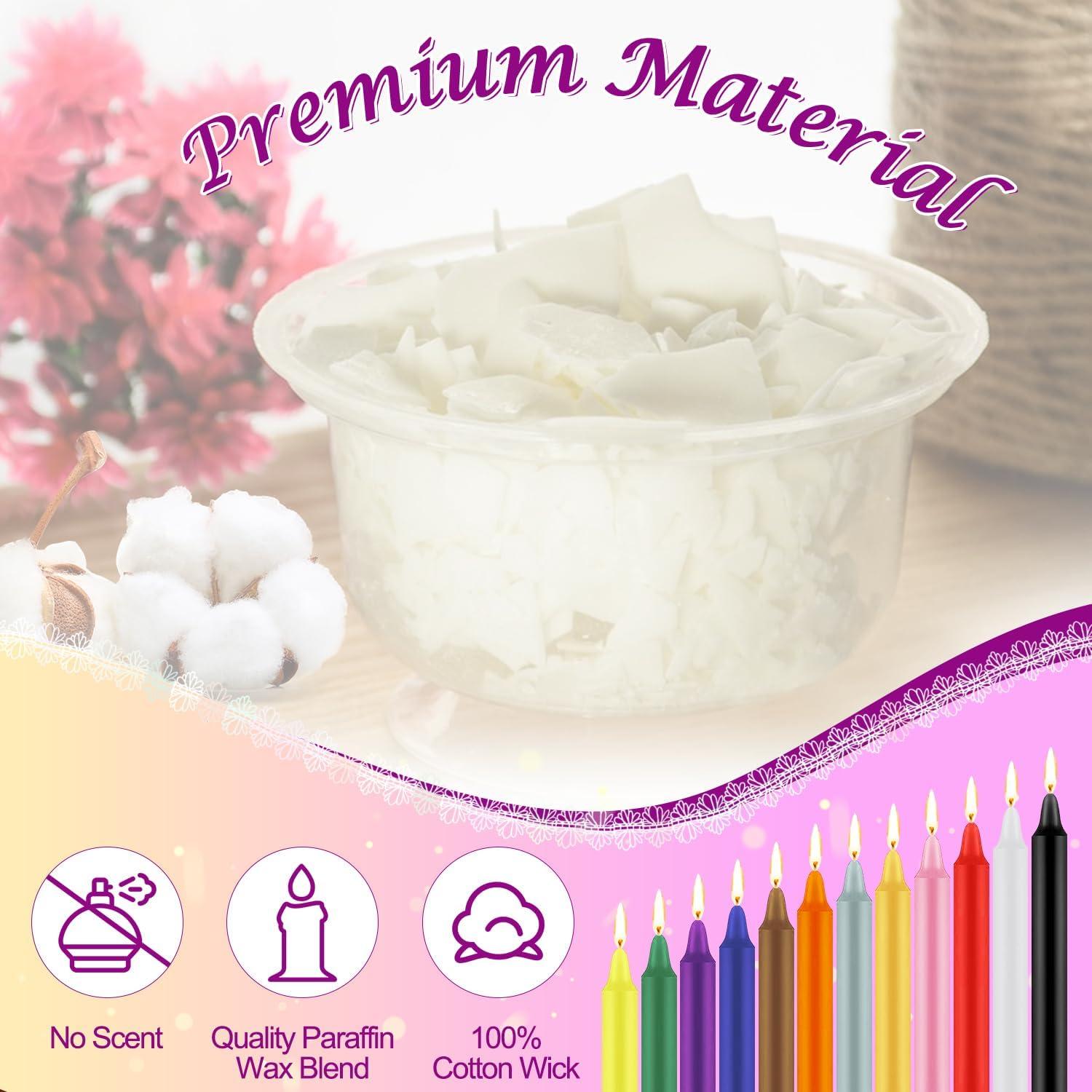 Tobeape 24 Velas Taper Multicolor 10.16 cm para Rituales