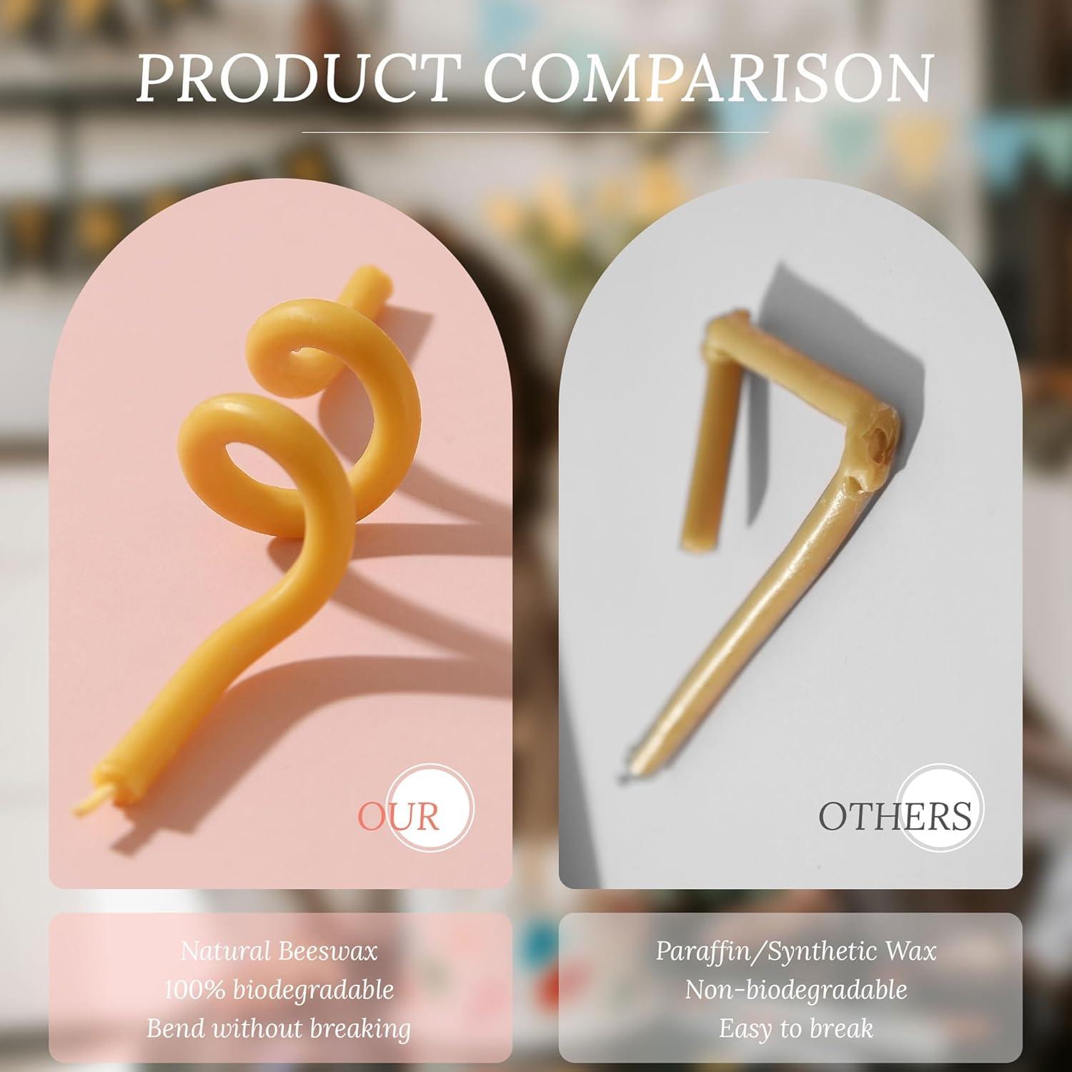 Velas de Cera de Abeja Pura Amarillas 15.5 cm - 50 Piezas