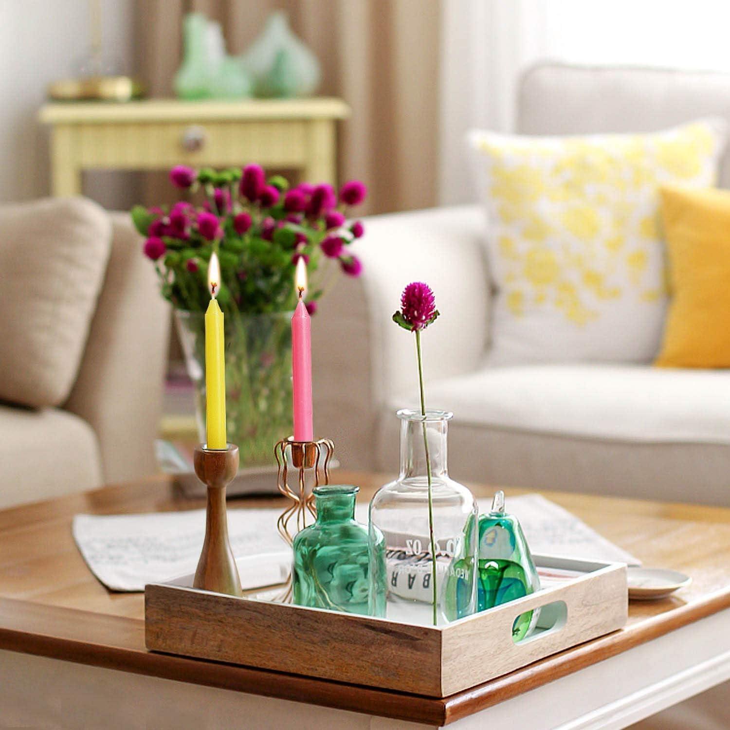 100 Velas Mini Taper Sin Aroma YOROXRG 10 cm Colores Asortidos