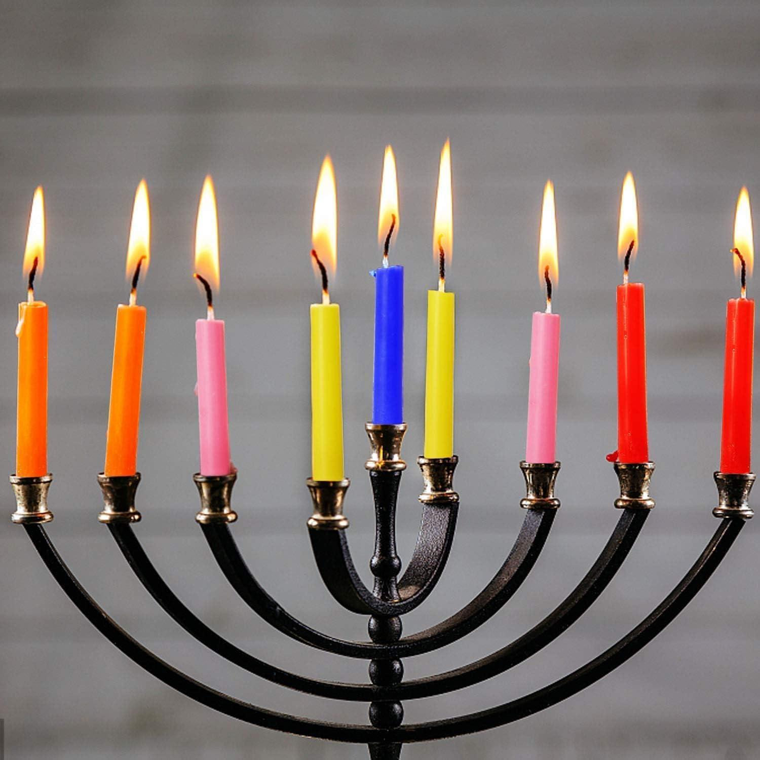 100 Velas Mini Taper Sin Aroma YOROXRG 10 cm Colores Asortidos