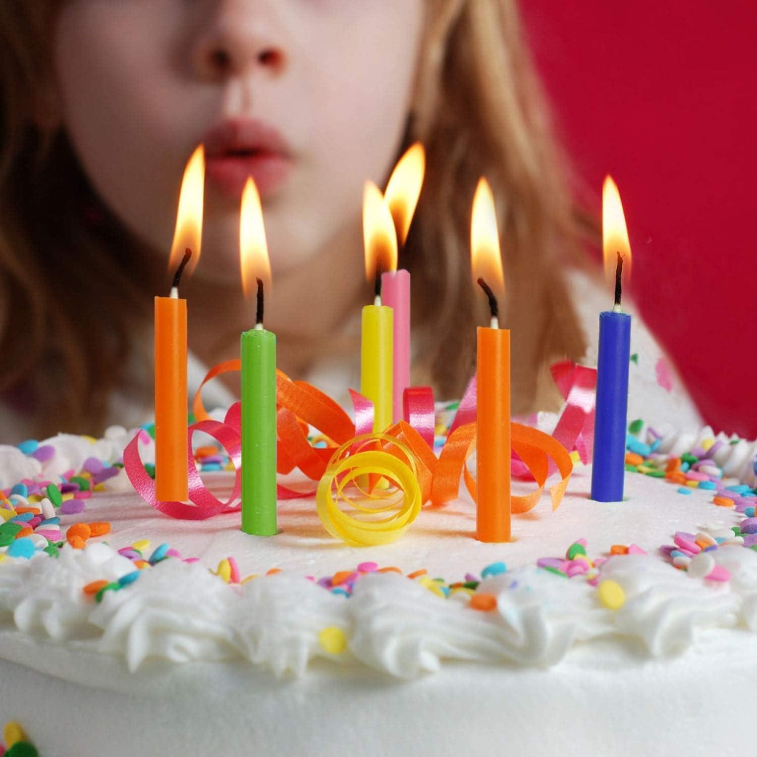 100 Velas Mini Taper Sin Aroma YOROXRG 10 cm Colores Asortidos