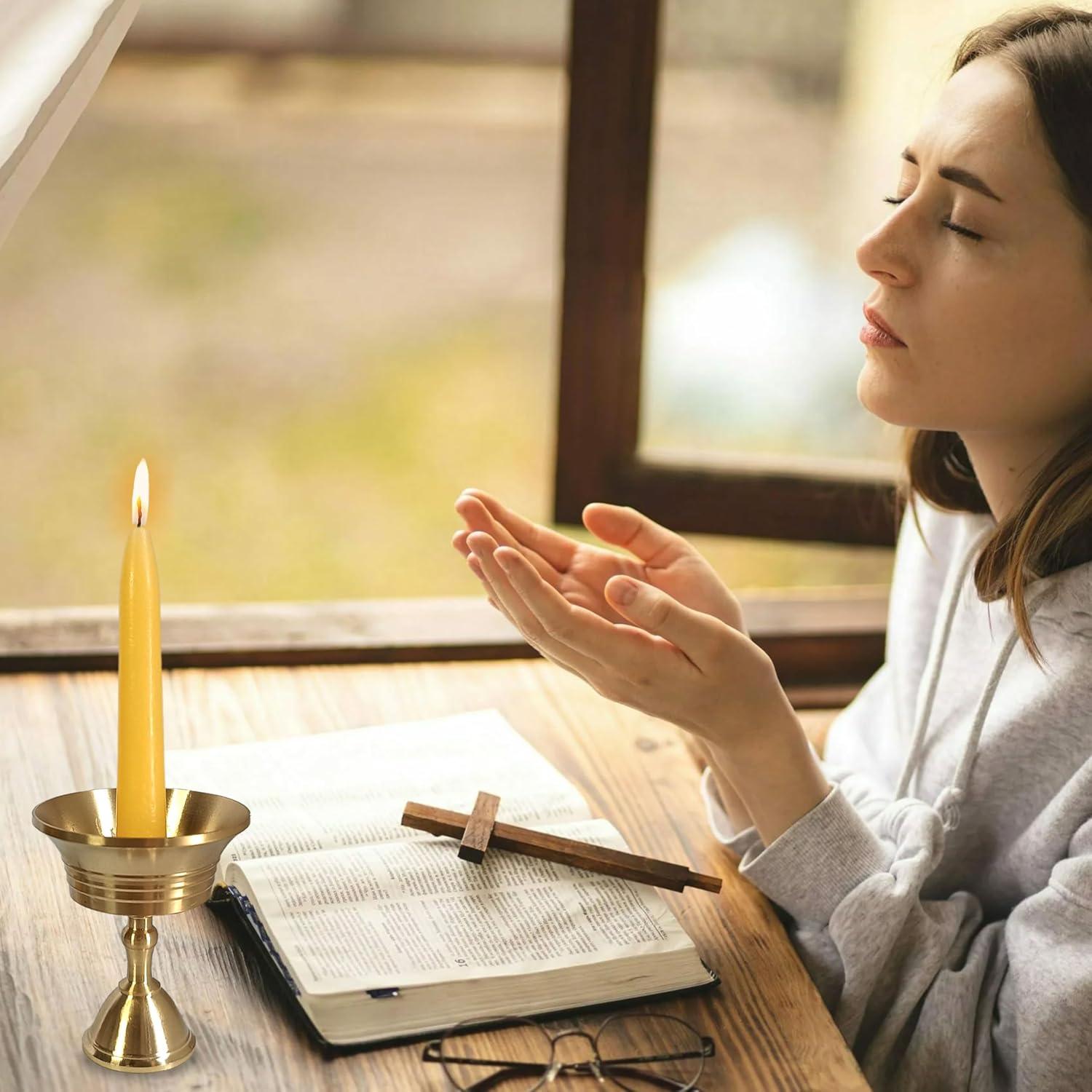 Velas de Cera de Abeja para Meditación - Paquete de 30 Mini