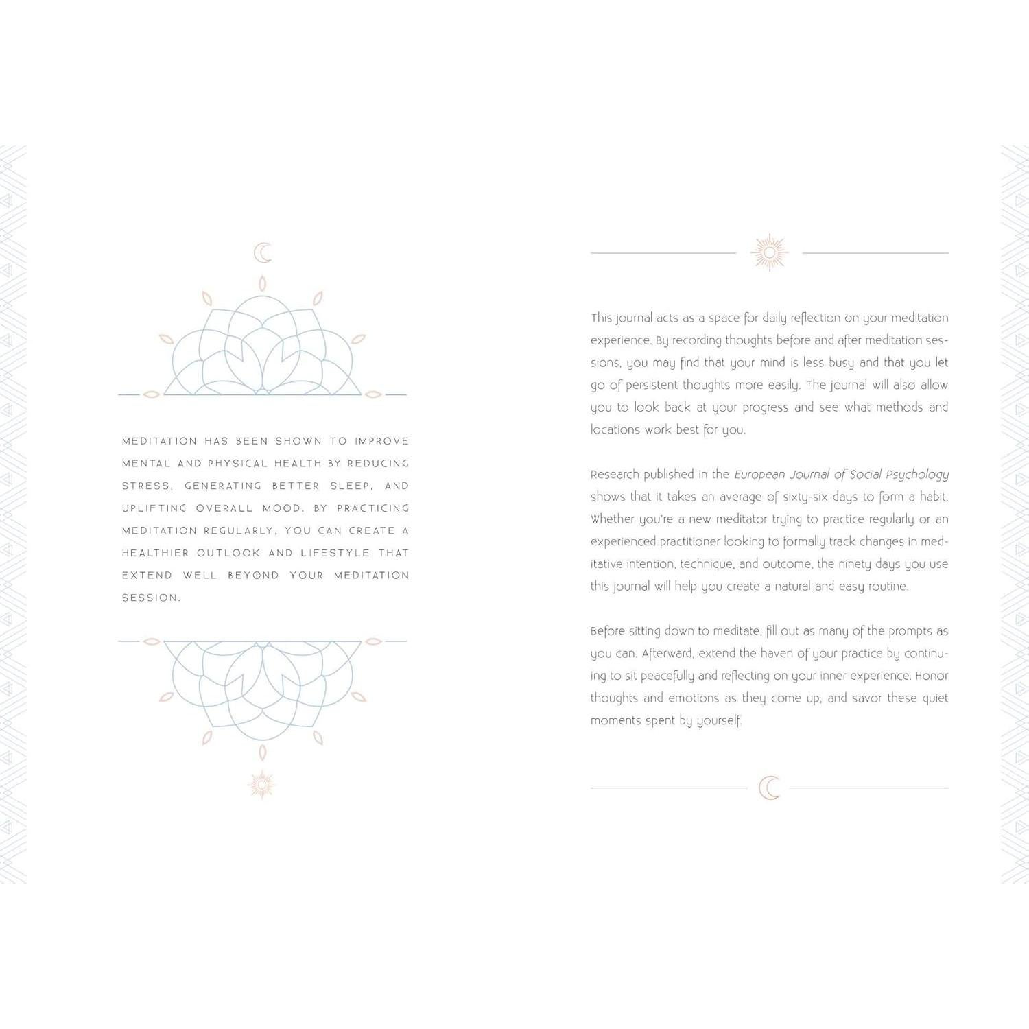 Meditation: A Day and Night Reflection Journal (90 Days) (Inner World)