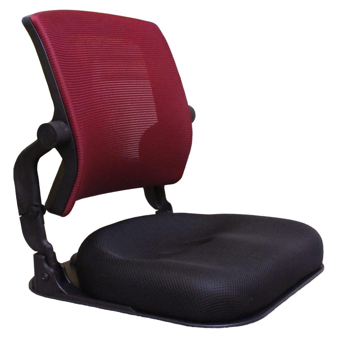 Silla de Suelo Plegable HiHip con Soporte para Espalda Vino