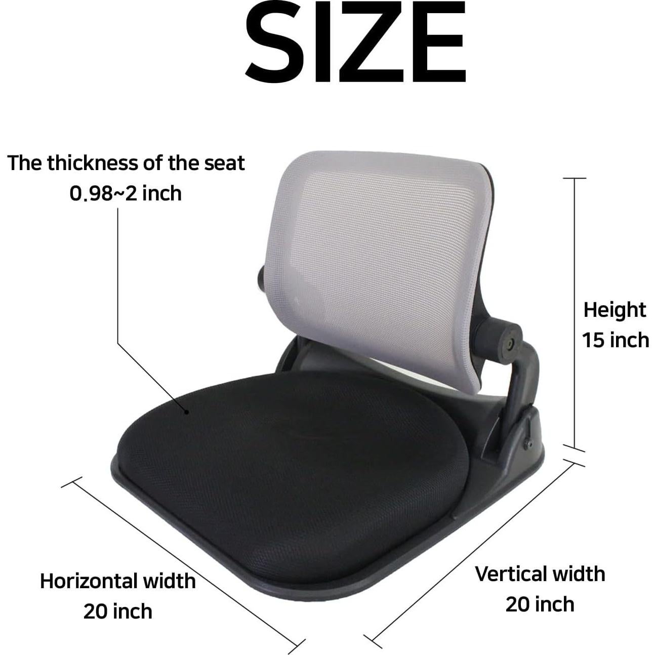 Silla de Suelo Plegable HiHip con Soporte para Espalda Vino