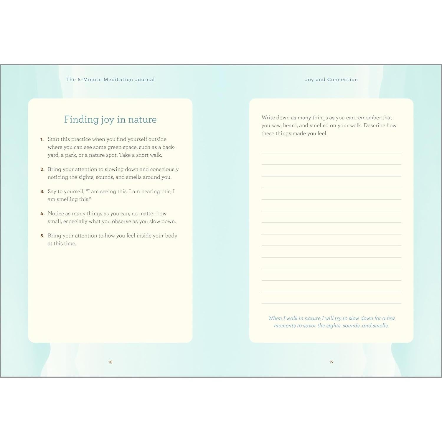 The 5-Minute Meditation Journal: Quick Guided Meditations for a Calmer, Happier You