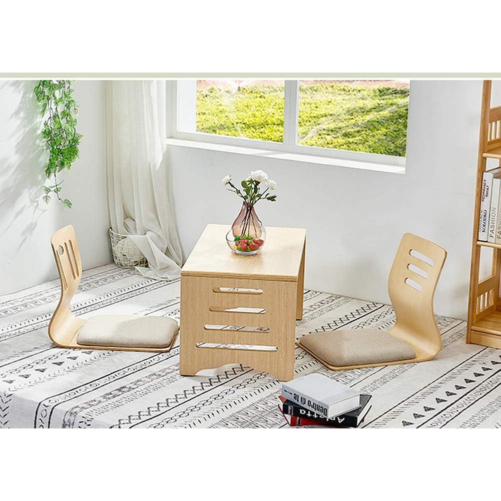 Silla de Suelo HYMIC Beige con Espuma de Memoria 46x37 cm