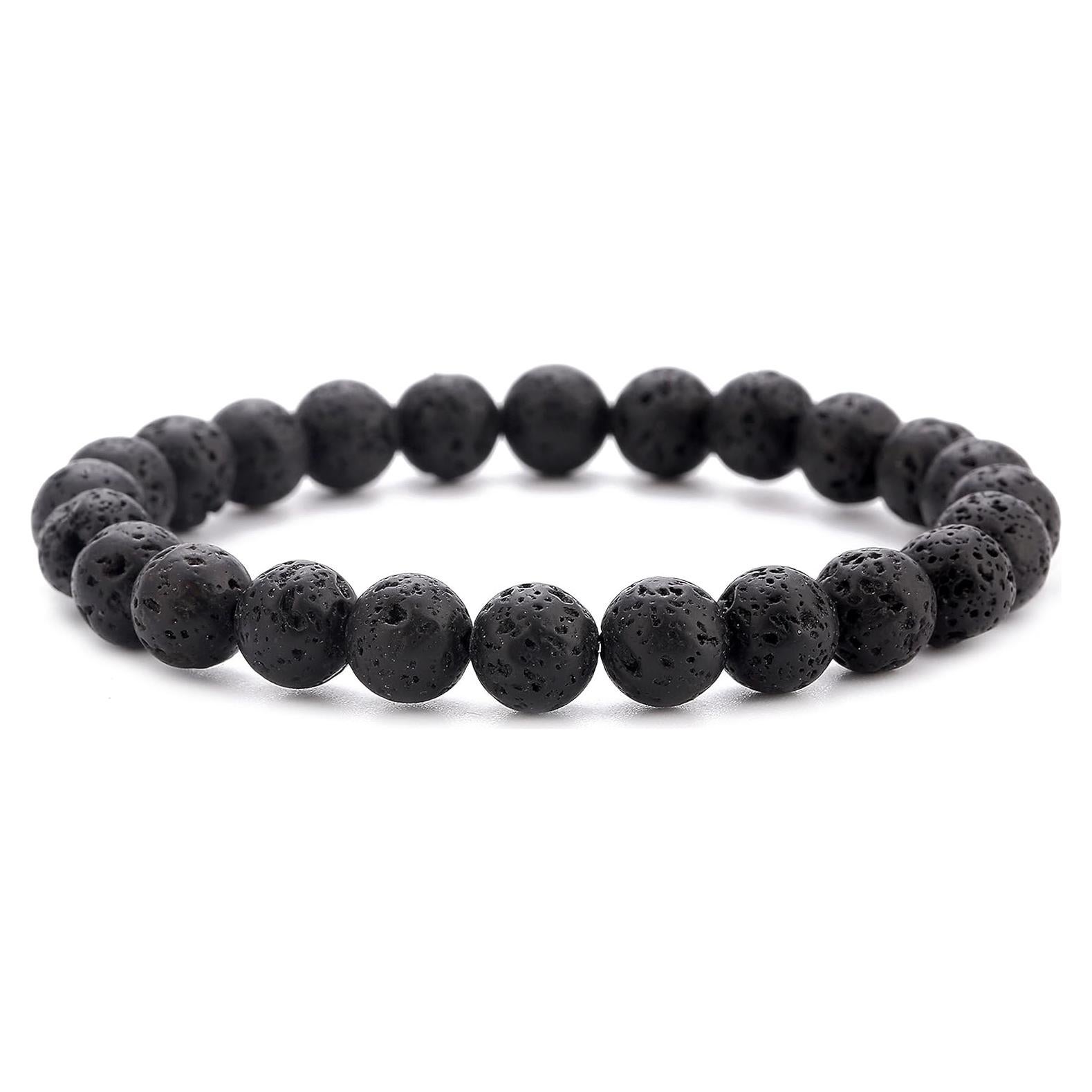 Pulsera Difusora de Piedra Natural de Lava 8mm Hamoery