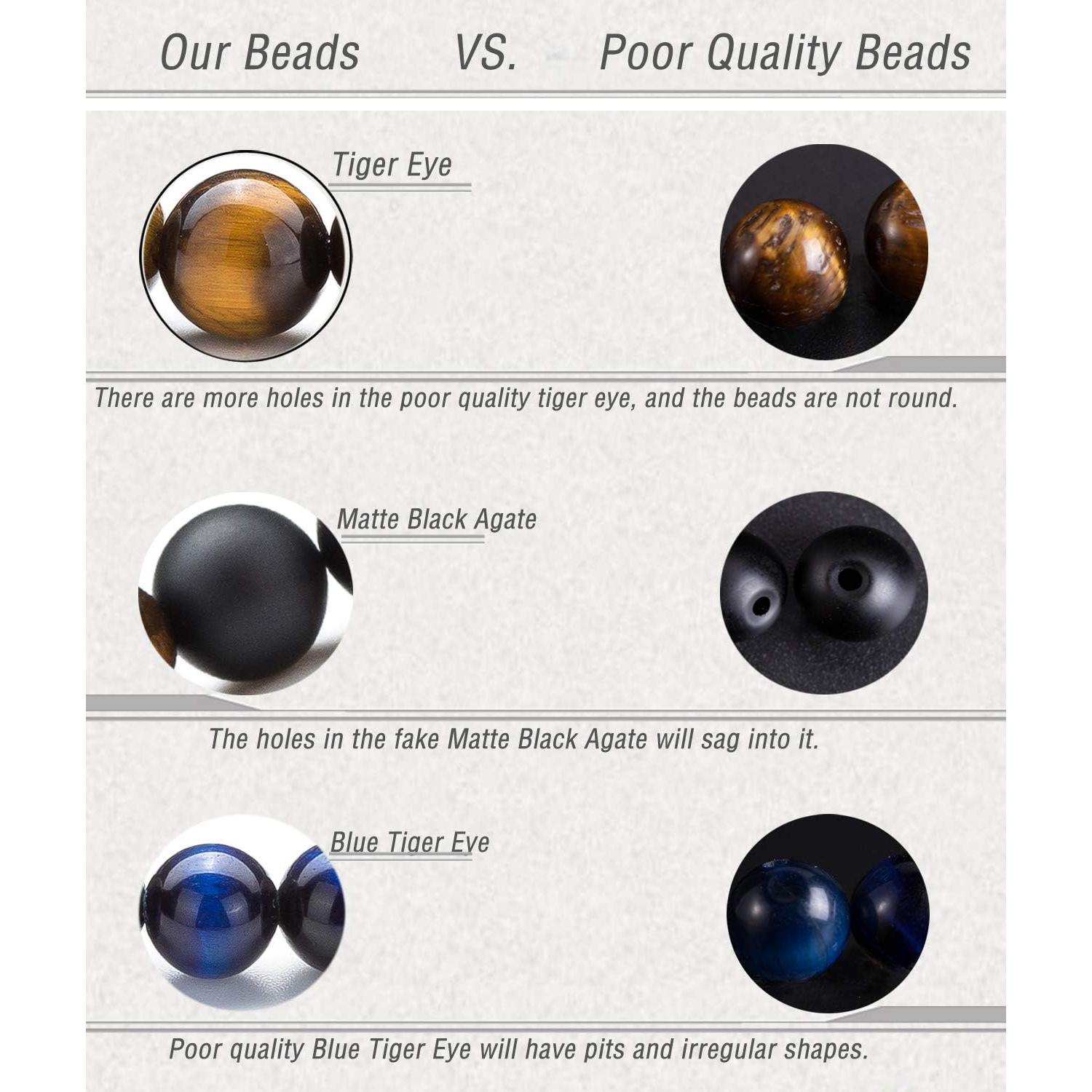 Pulsera Difusora de Piedra Natural de Lava 8mm Hamoery