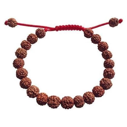 Brazalete de cuentas Rudraksha Shyam Jewelry 8mm ajustable